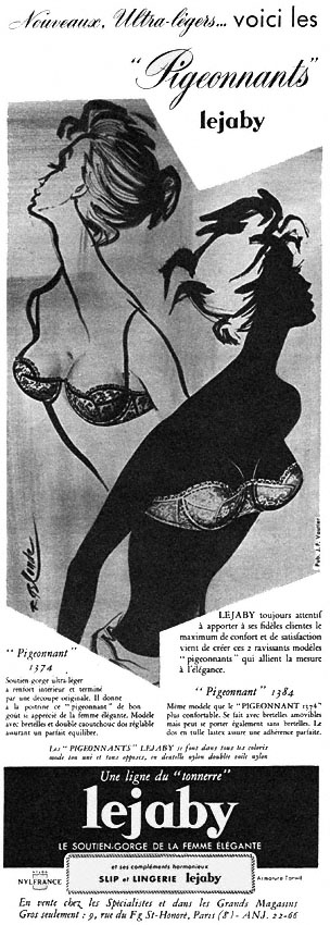 Advert Lejaby 1958