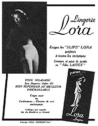 Advert Lora 1950