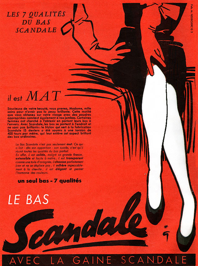 Advert Scandale 1952