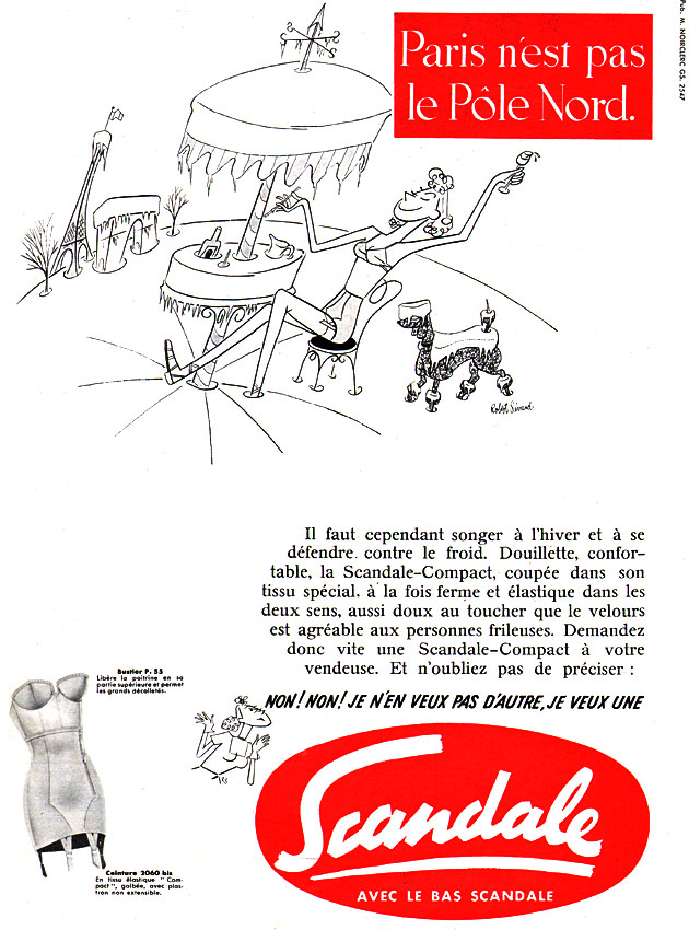 Advert Scandale 1954