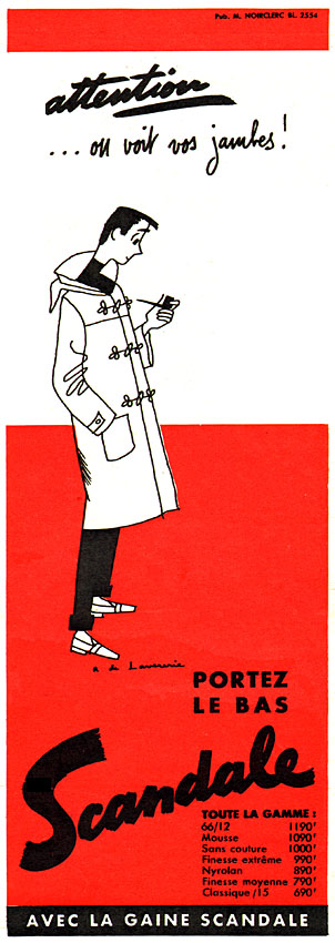 Advert Scandale 1955