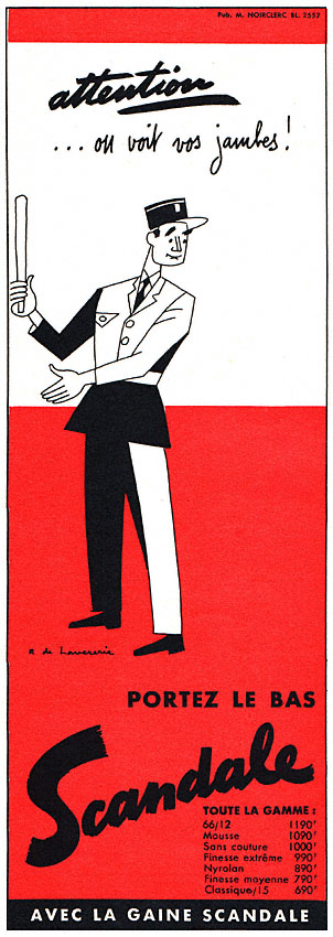 Advert Scandale 1955