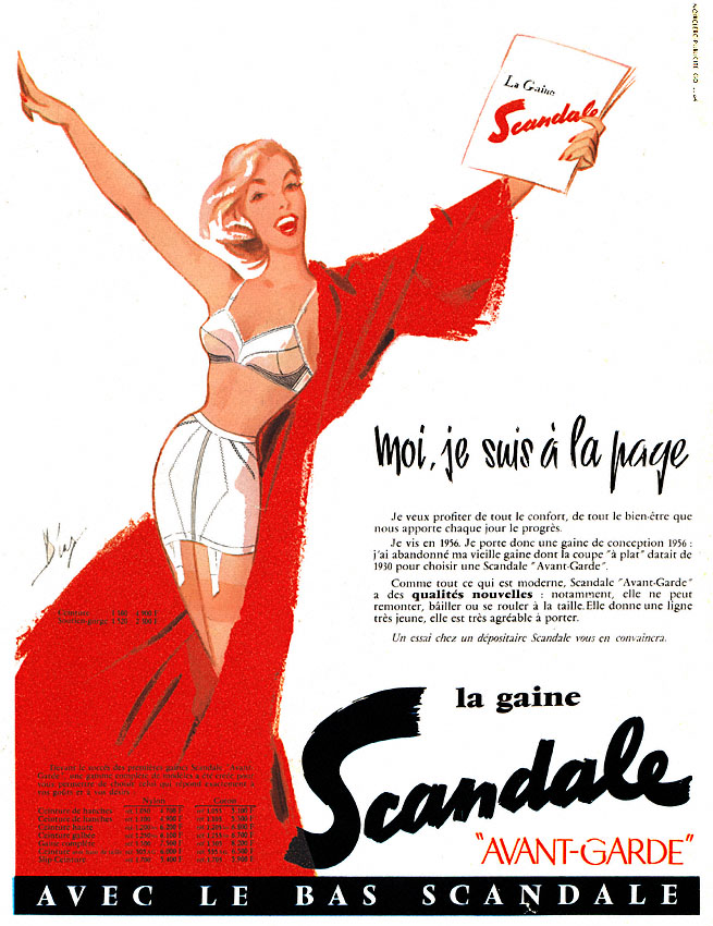 Advert Scandale 1956