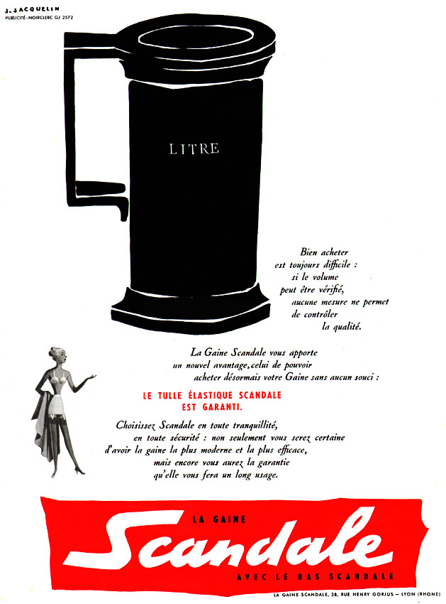 Advert Scandale 1957