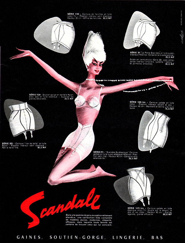 Advert Scandale 1960
