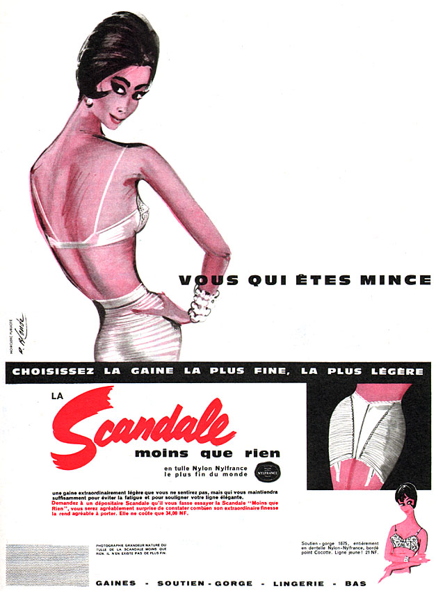 Advert Scandale 1960