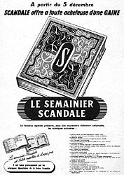 Advert Scandale 1950