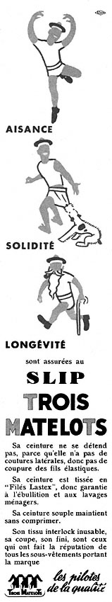 Advert Trois matelots 1952