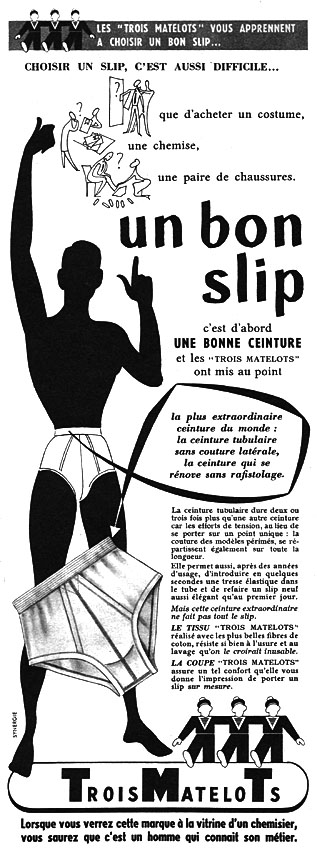 Advert Trois matelots 1954