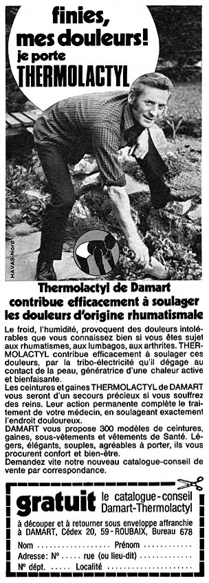 Advert Damart 1971