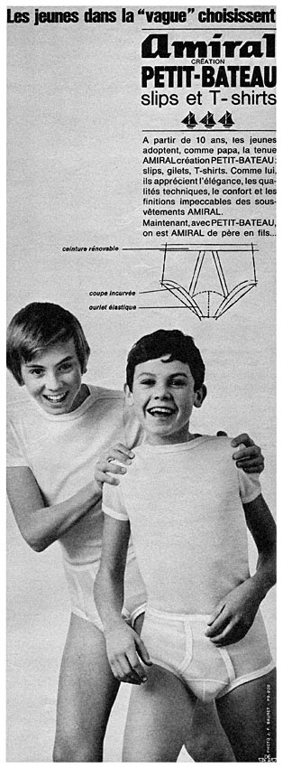 Advert Petit bateau 1968