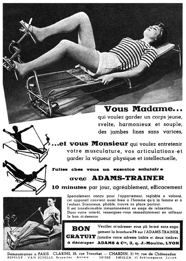 Advert Adams Trainer 1958