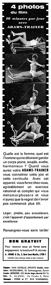 Advert Adams Trainer 1964