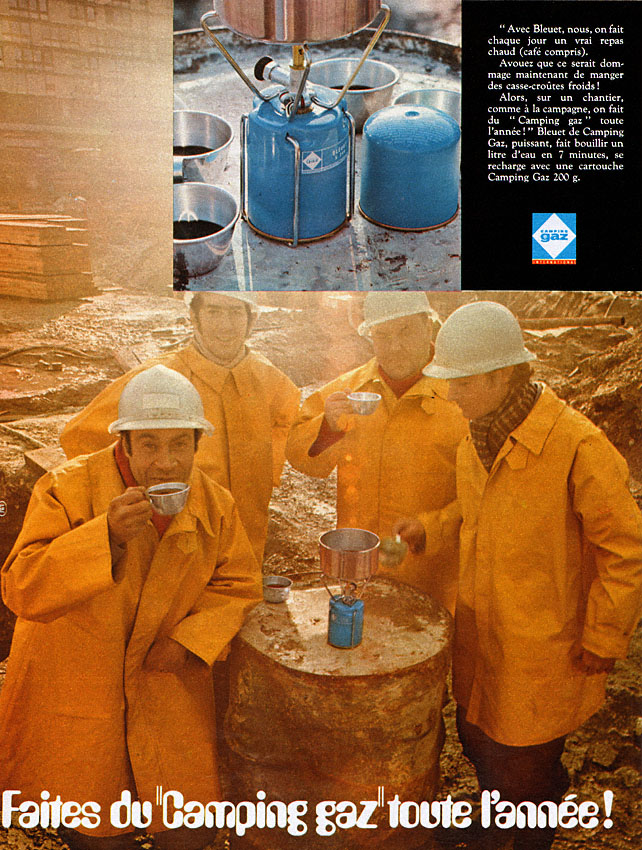 Advert Camping Gaz 1970