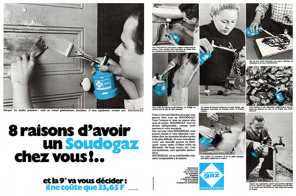 Advert Camping Gaz 1970