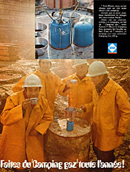 Advert Camping Gaz 1970