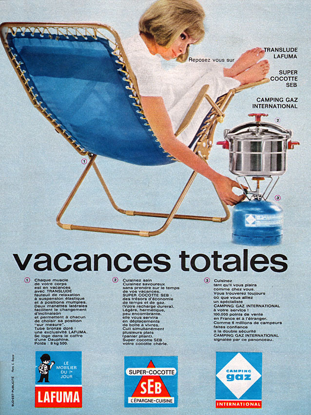 Advert Camping Gaz 1964