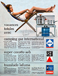 Advert Camping Gaz 1965