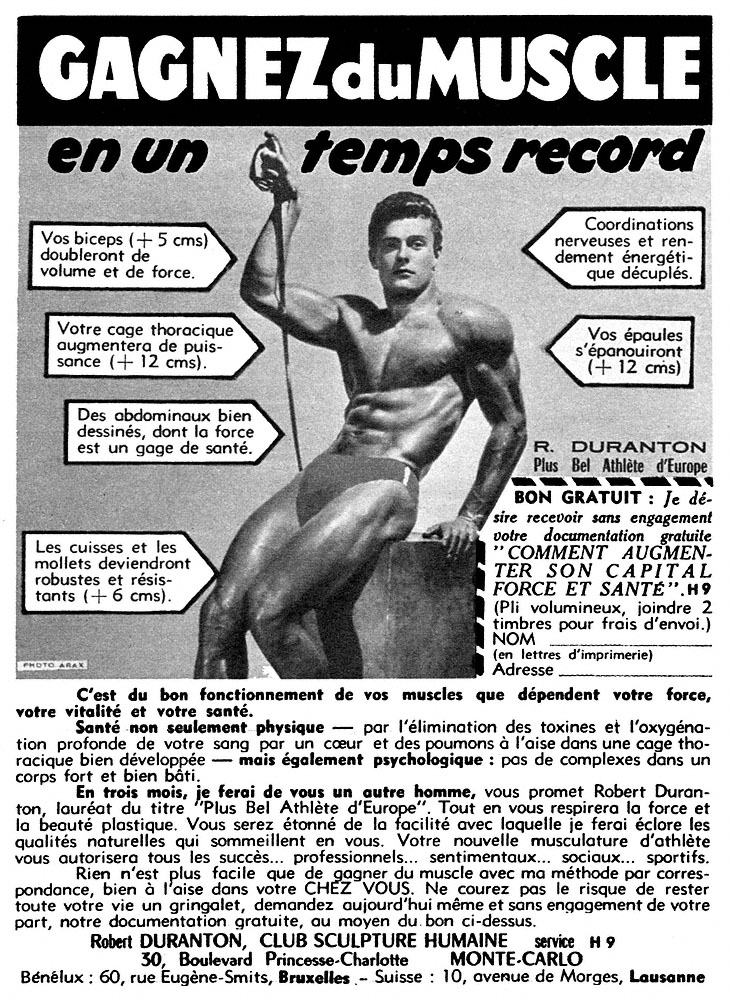 Advert Duranton 1962