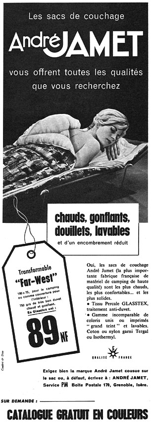 Advert Jamet 1961