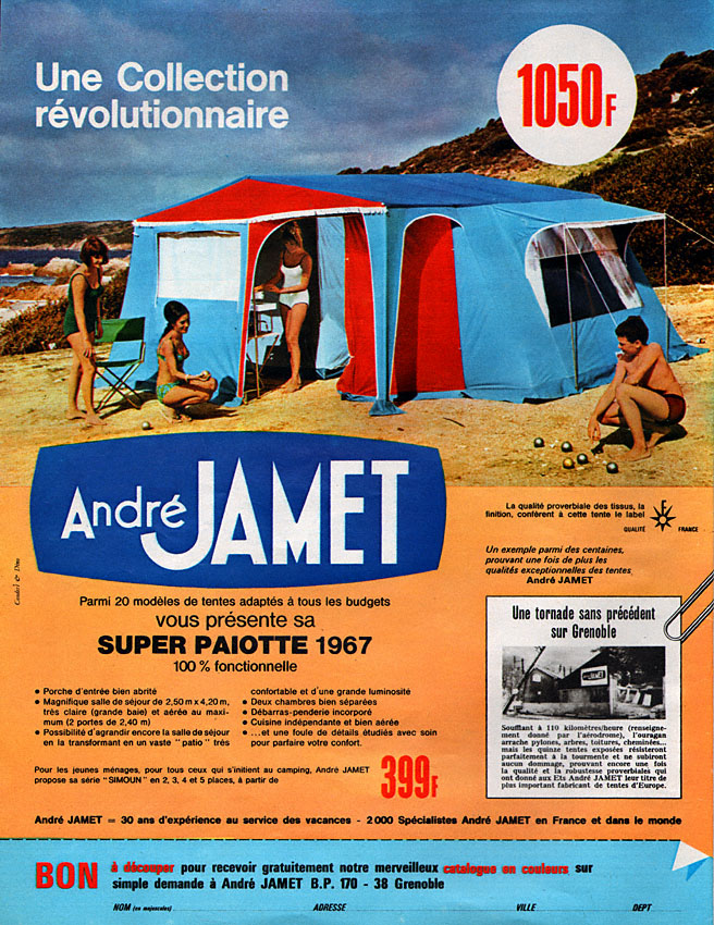 Advert Jamet 1967