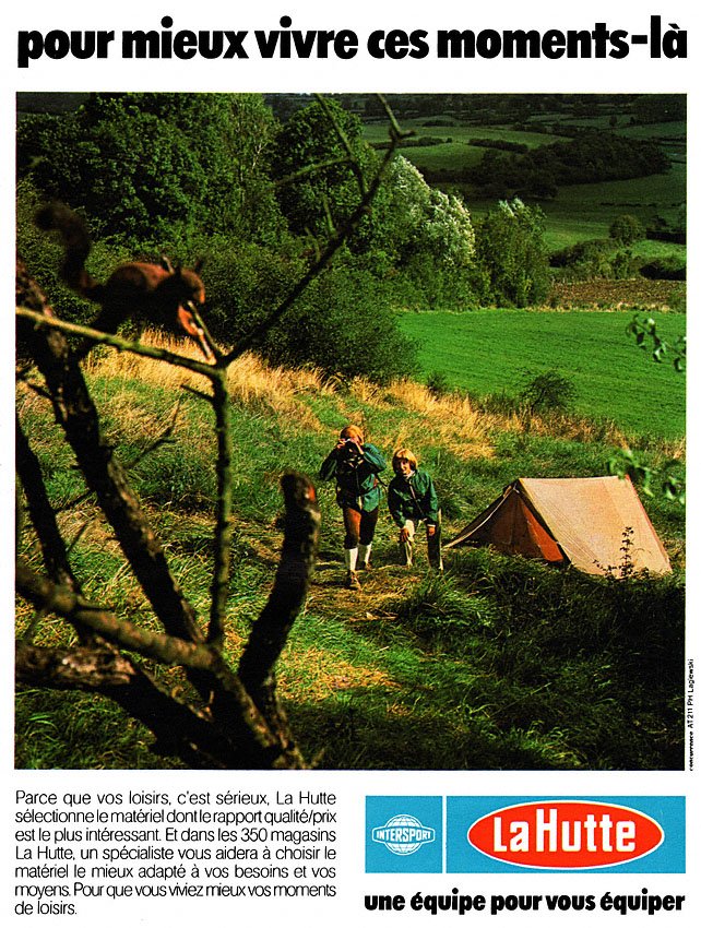 Advert La Hutte 1978