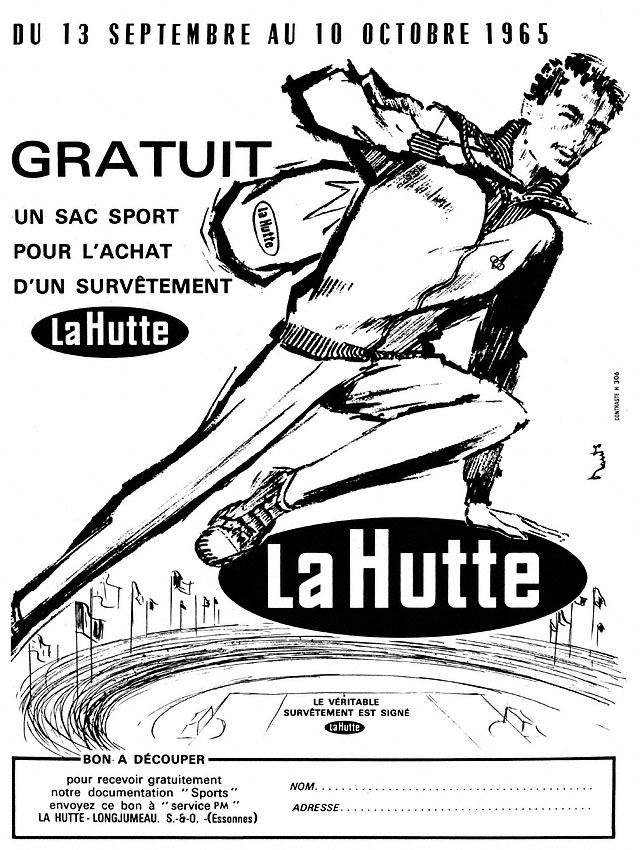 Advert La Hutte 1965