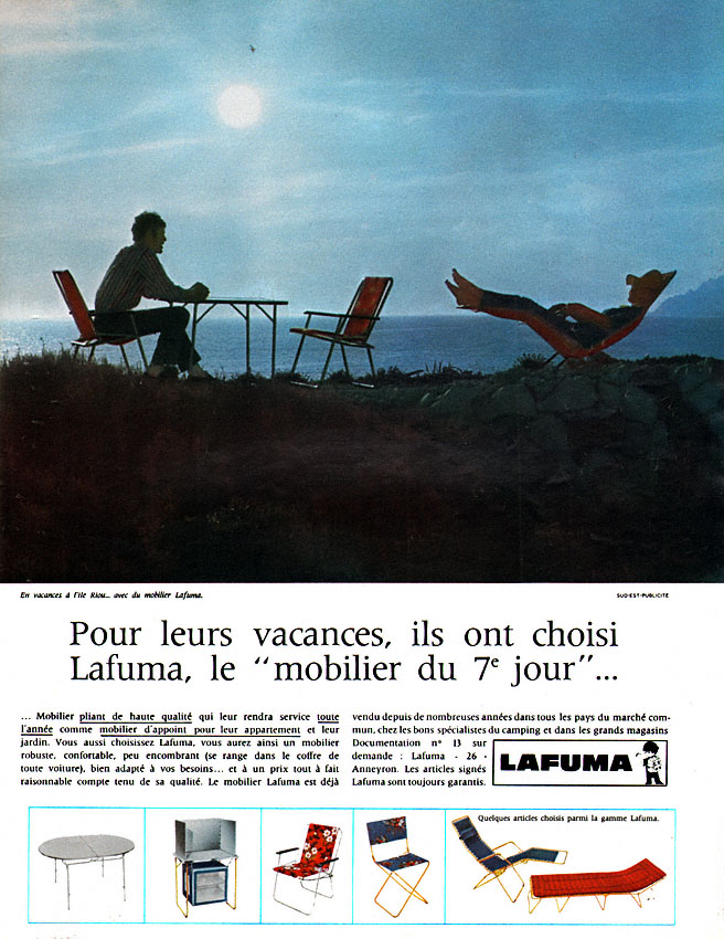 Advert Lafuma 1968