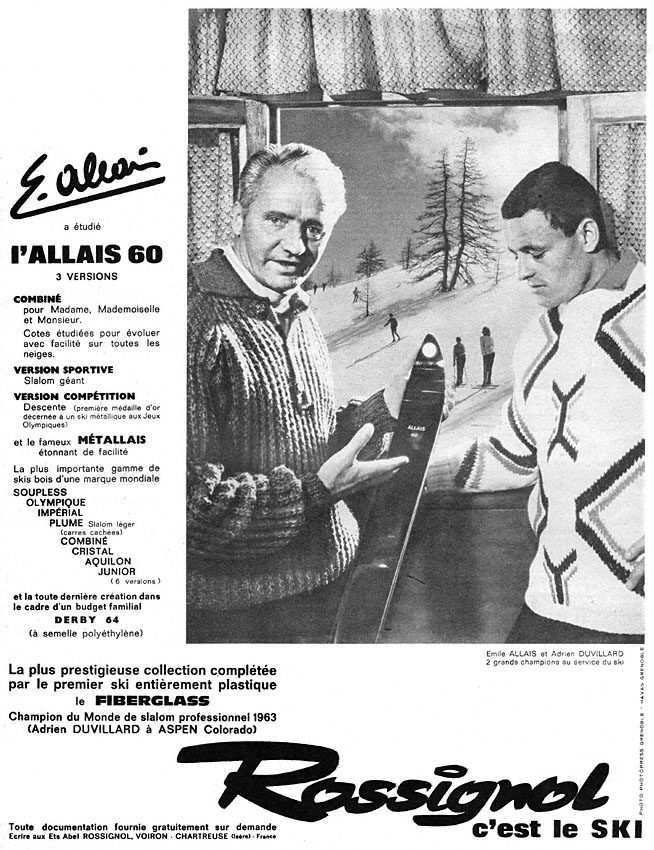 Advert Rossignol 1963