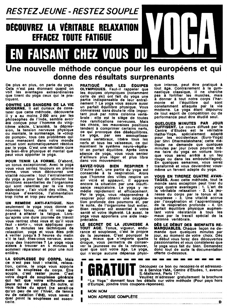 Advert Misc. 1968