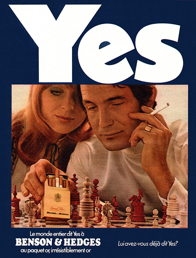 Advert Benson & Hedge 1972