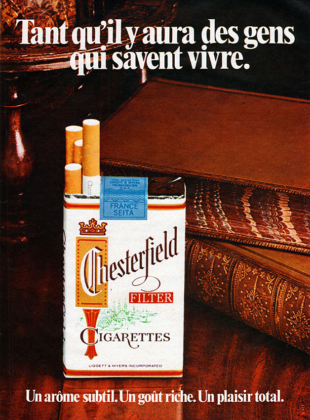 Advert Chesterfield 1972