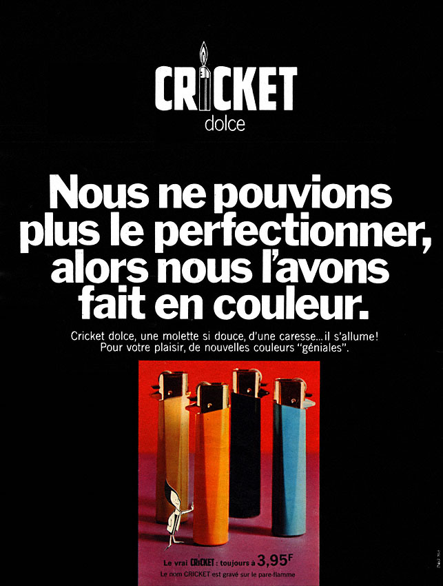 Advert Cricket 1970