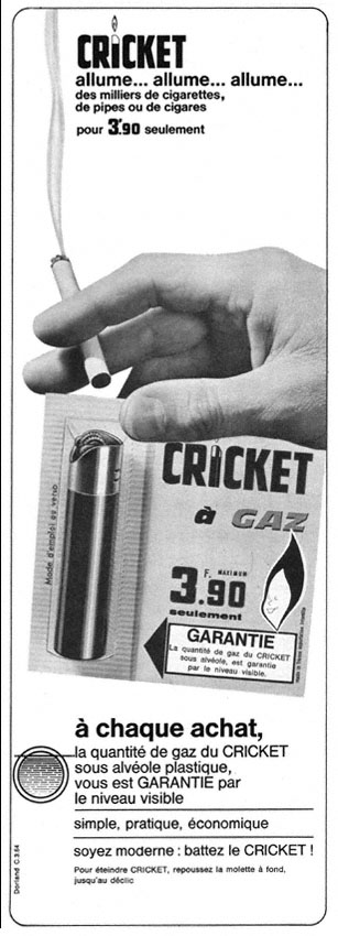 Advert Cricket 1964