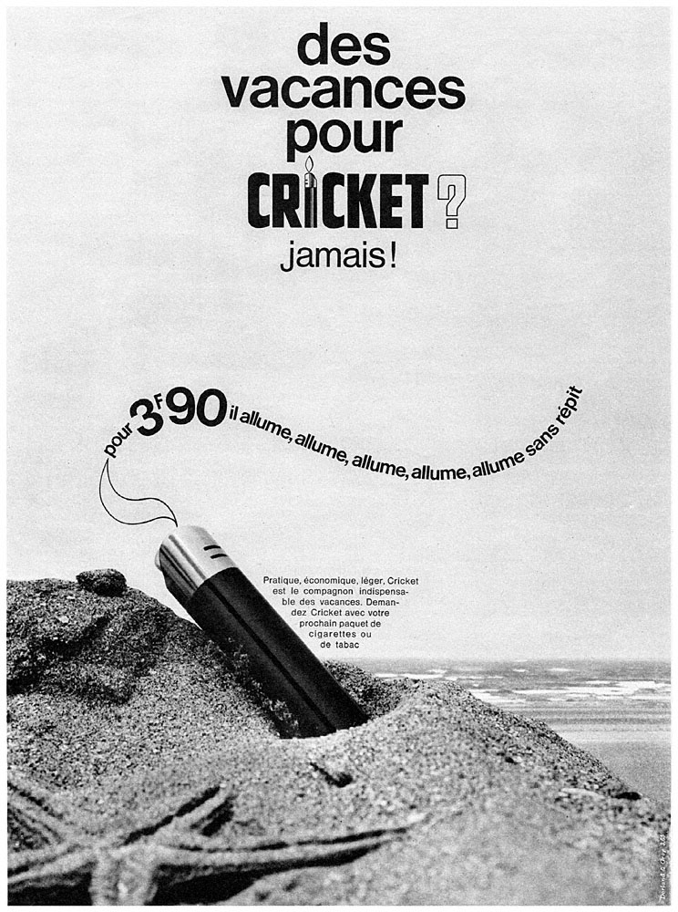 Advert Cricket 1965