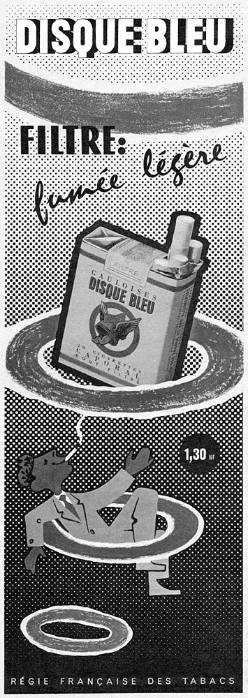 Advert Disque bleu 1960