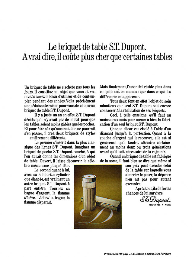 Advert Dupont 1972