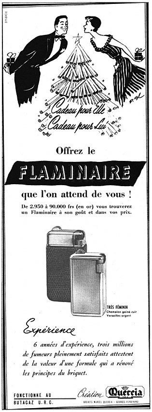 Advert Flaminaire 1953