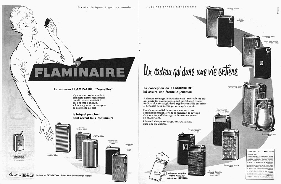 Advert Flaminaire 1954