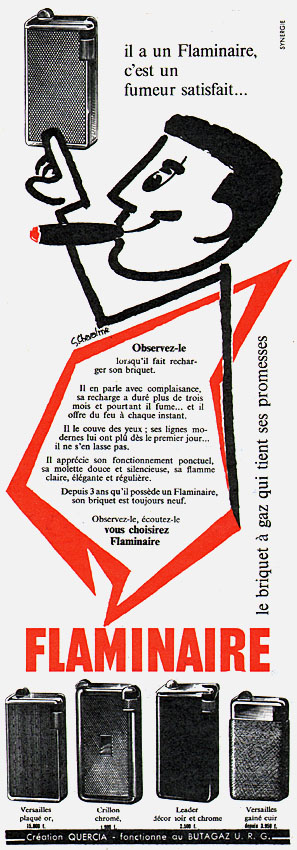 Advert Flaminaire 1955