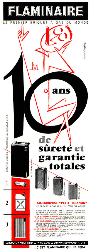 Advert Flaminaire 1956