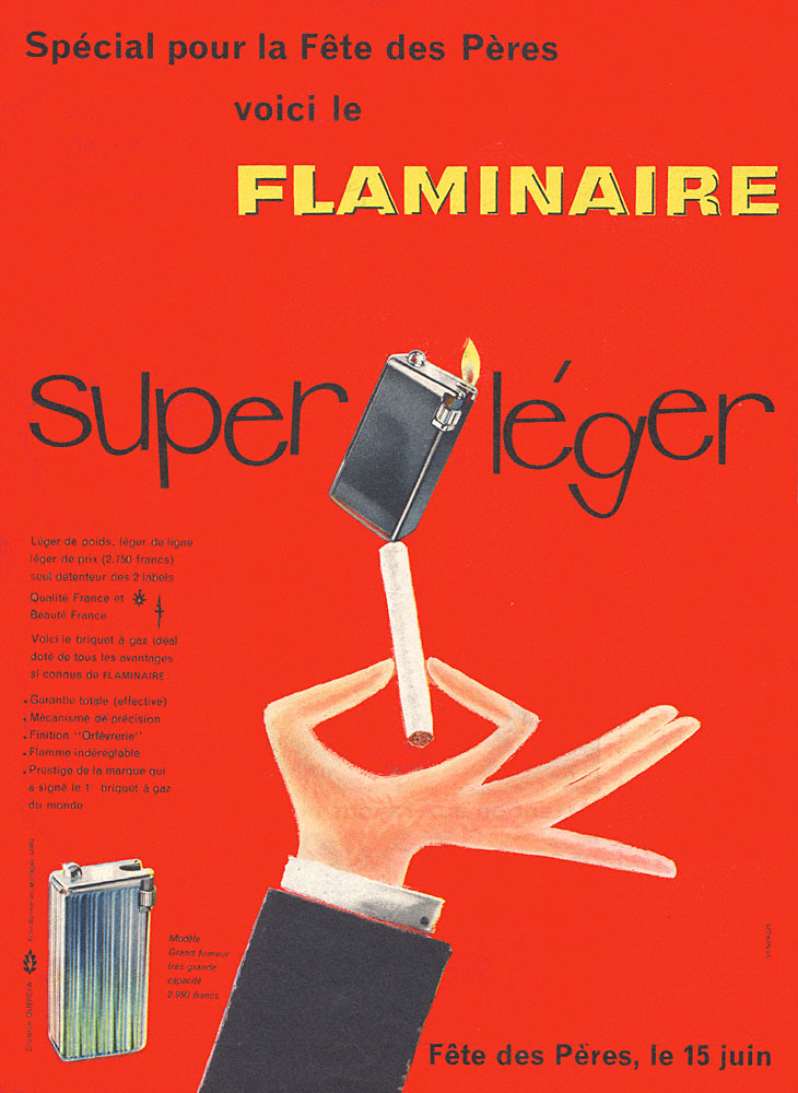 Advert Flaminaire 1958