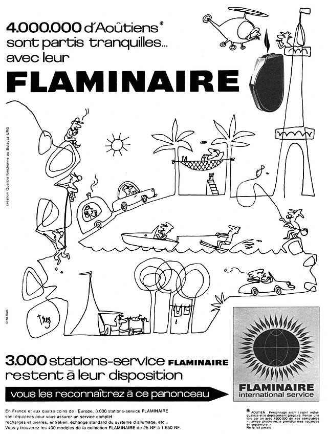 Advert Flaminaire 1962