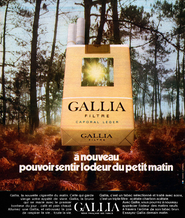 Advert Gallia 1973