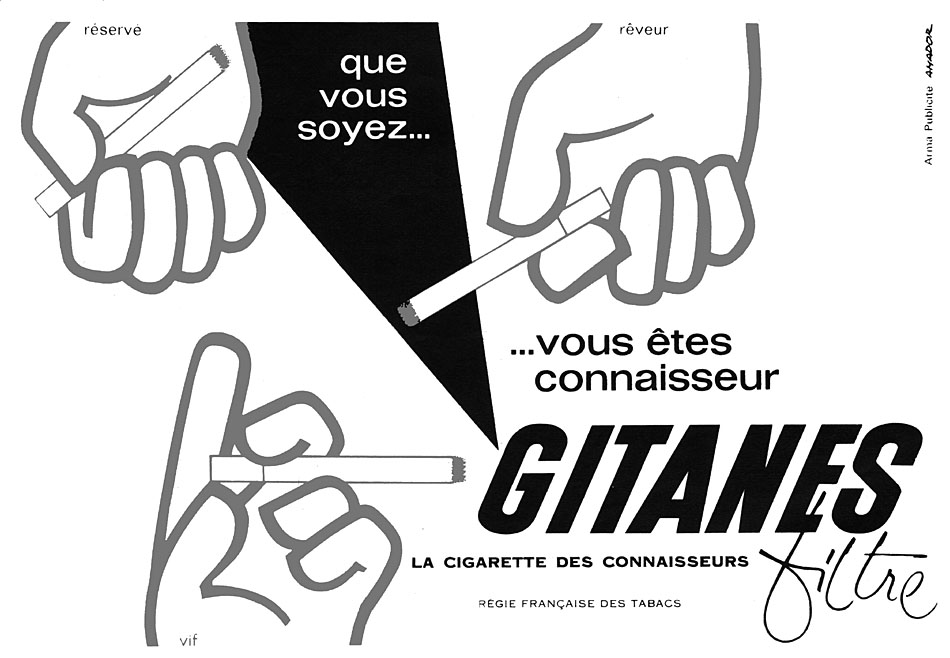 Advert Gitanes 1962