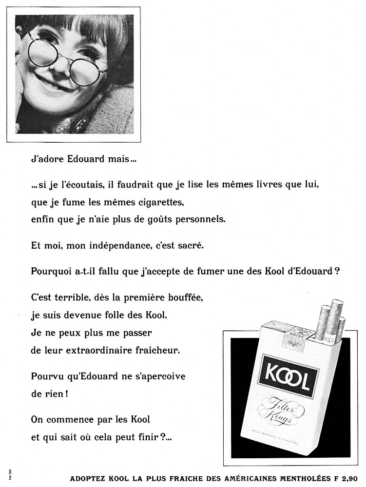 Advert Kool 1966