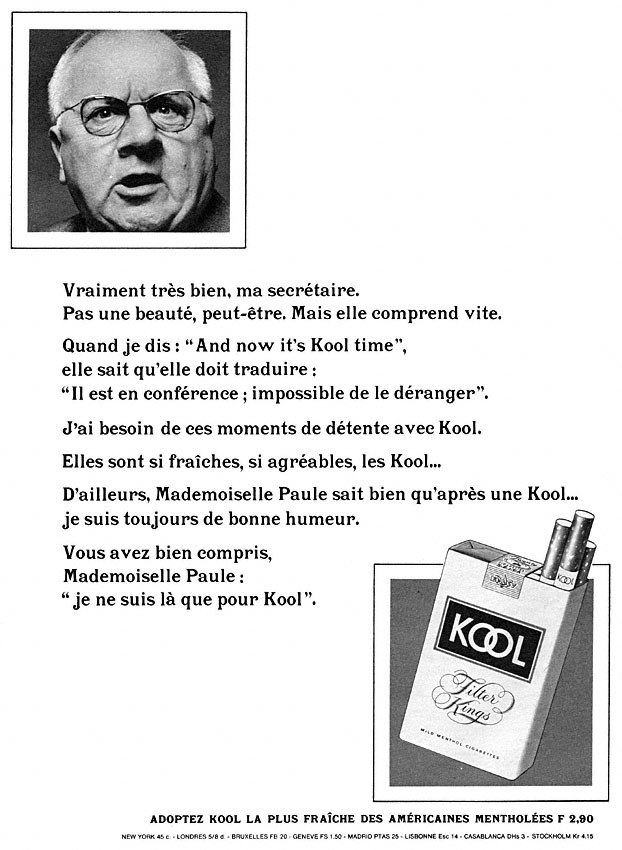 Advert Kool 1967