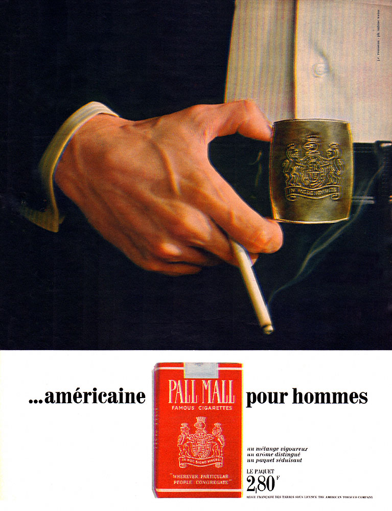 Advert Pall Mall 1968
