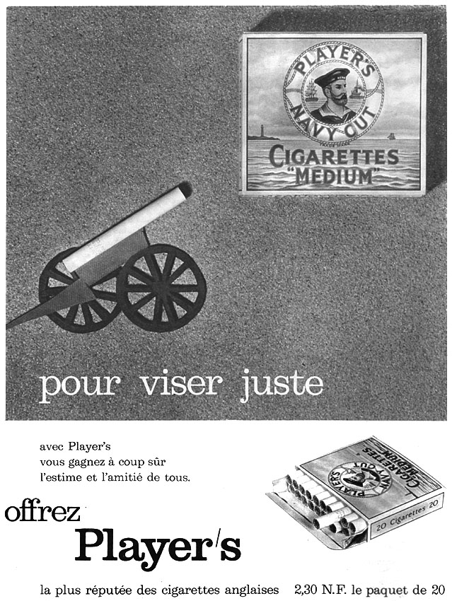 Advert Player's 1960