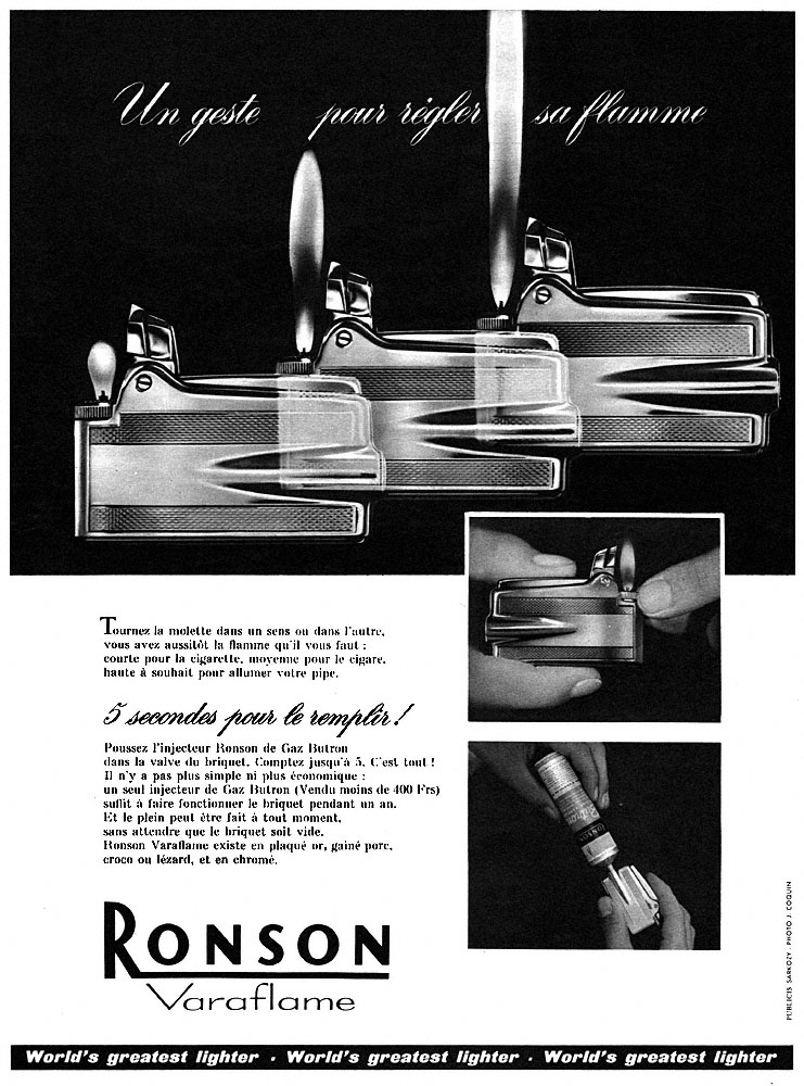 Advert Ronson 1959